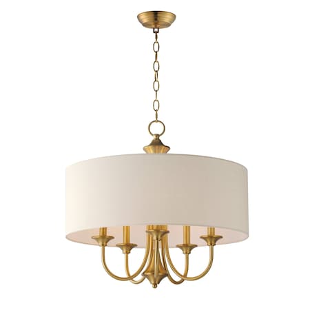 Maxim Lighting Bongo 5-Light Pendant, Natural Aged Brass 10015OMNAB